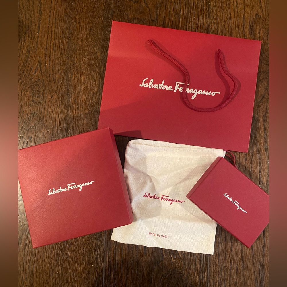 Ferragamo Small accessory bag, box and dust bag